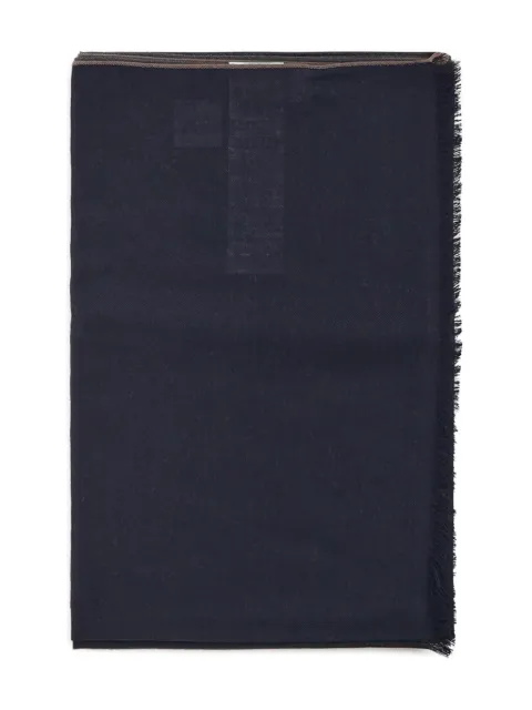 Eleventy fringed scarf Blue L77SCIL10TES0L170110414