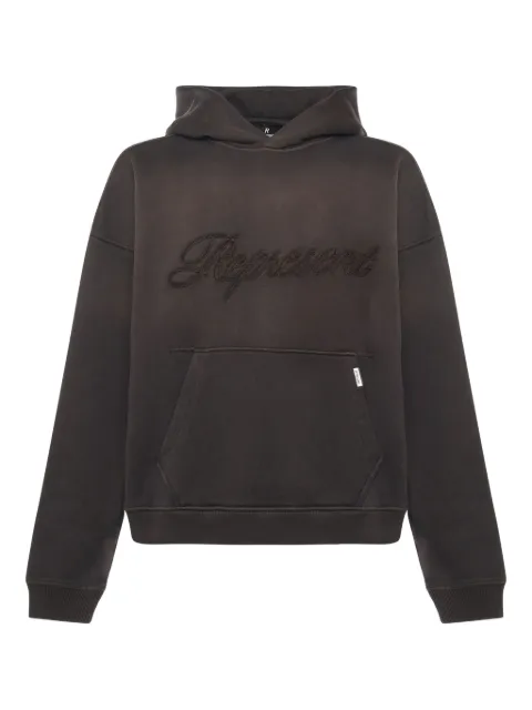 Represent logo-embroidered hoodie Brown MLM10016017