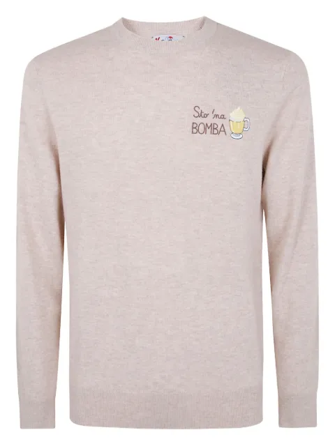 MC2 Saint Barth Heron embroidered sweater Neutrals HER002403499I