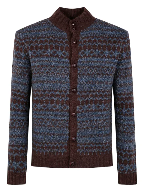 Ballantyne Fair-Isle jacquard cardigan Brown B2K1265W005