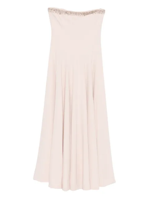 Costarellos beaded-embellished strapless dress Pink PF2553