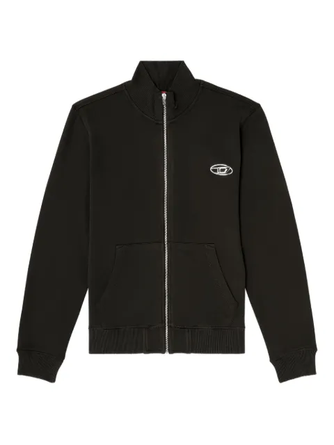 Diesel Oval D zip-up sweater Black A218730BKBW