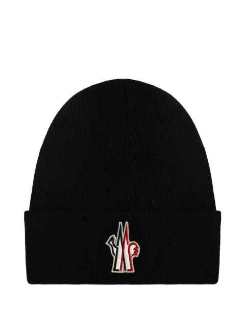 Moncler Grenoble logo-patch beanie Black L20973B0001309974