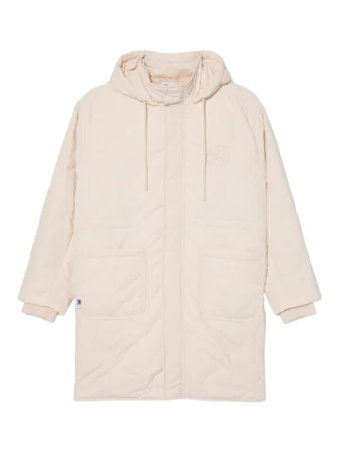 CHOCOOLATE logo-embroidered coat Neutrals B1XJKW00607X
