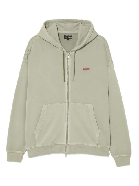 izzue logo-embroidered hoodie Green IZXSWM00353X