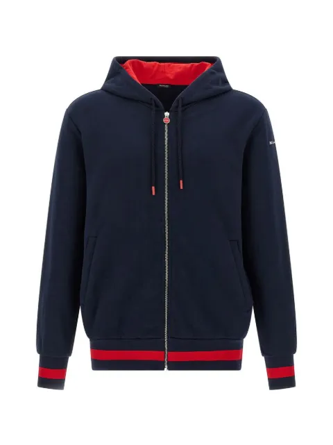 Kiton contrast-bands cotton tracksuit Blue UMJ002203005