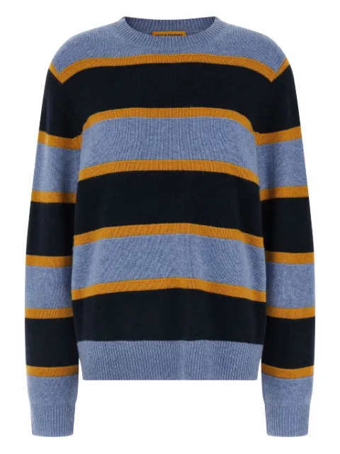 Guest In Residence striped crew-neck sweater Blue M32310JMHEATHERBLUECOMBO