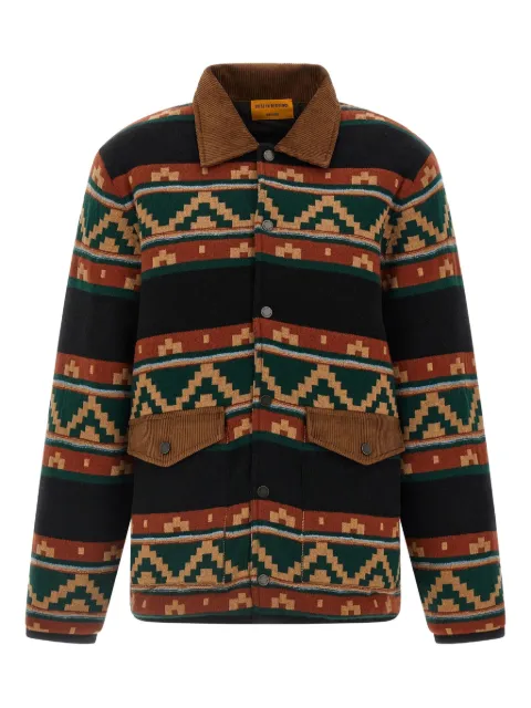 Guest In Residence corduroy-collar jacket Black M32919JH