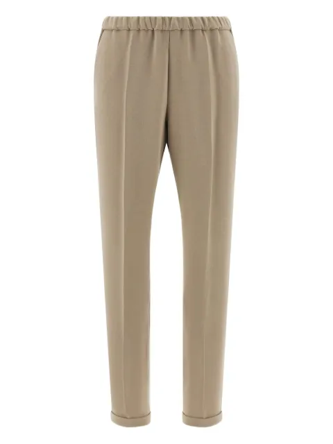 Alberto Biani elasticated pleat trousers Neutrals CC801AC003019