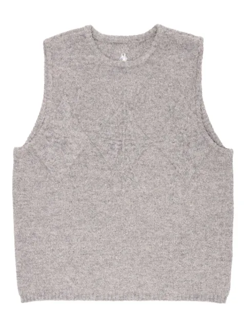 Ader Error cable-knit sleeveless sweater Grey BO01FWKT0201GR