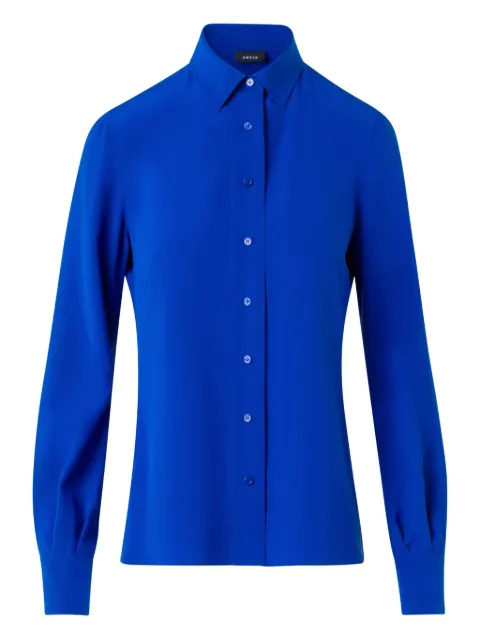 Akris buttoned collared top Blue 2501127900032253