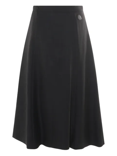 Moncler button-detail A-line midi skirt Black K20932D00026598V9