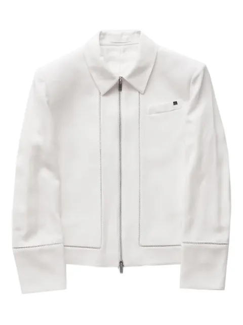 Helmut Lang zip-up bomber jacket White P04HM102CMA