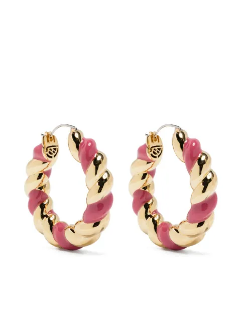 Eddie Borgo enamel rope hoops Gold ER9000E