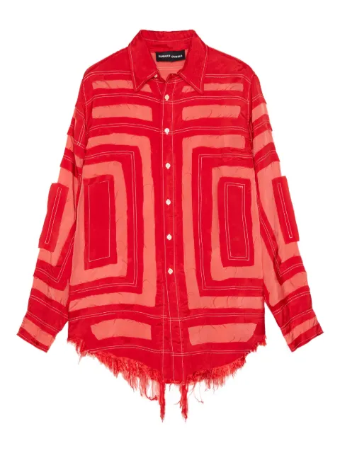 Edward Cuming Ascension shirt Red FW24S35B