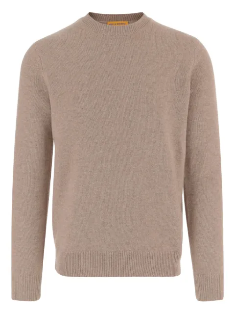 Guest In Residence crew-neck ribbed-hem cashmere sweater Neutrals U11010JHTAUP