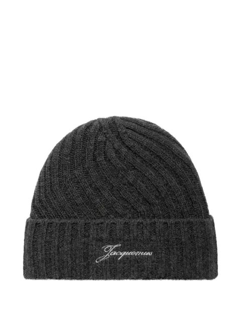 Jacquemus cashemere The Tourini beanie Grey ACU00767AK00287