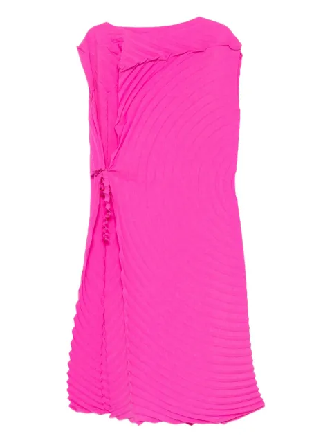Issey Miyake pleated tie dress Pink IM58FH114