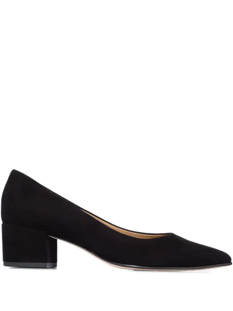 Bernardo 45mm Millie pointed-toe block-heel pumps Black MILLIE