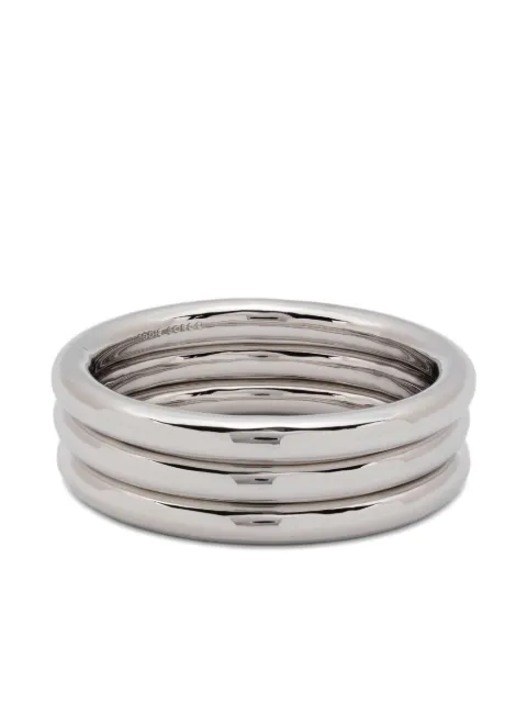 Eddie Borgo cylinder bangles (set of three) Silver BR1106