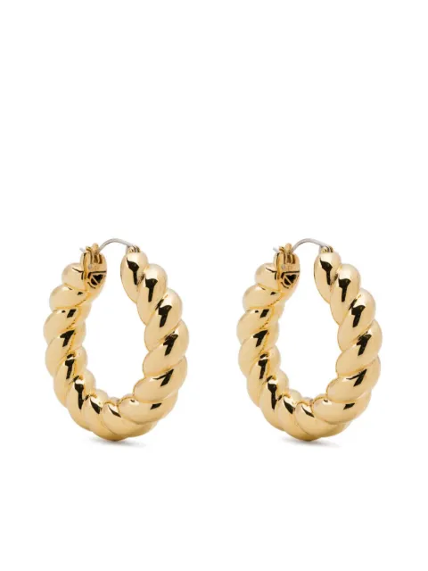 Eddie Borgo rope hoop earrings Gold ER9000