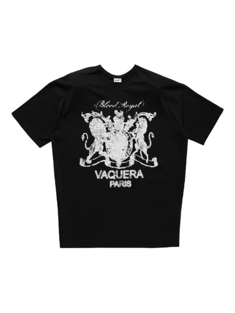 Vaquera crew-neck short-sleeve T-shirt Black VAQ10T017