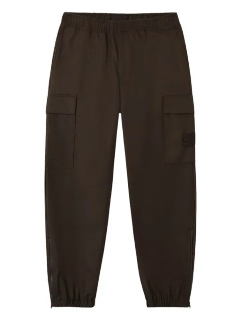 Stone Island cargo-pocket cuffed trousers Brown K2S153100021S0F24