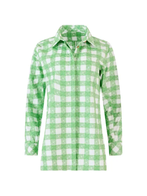 Rosie Assoulin checked shirt Green C262T04WC277320