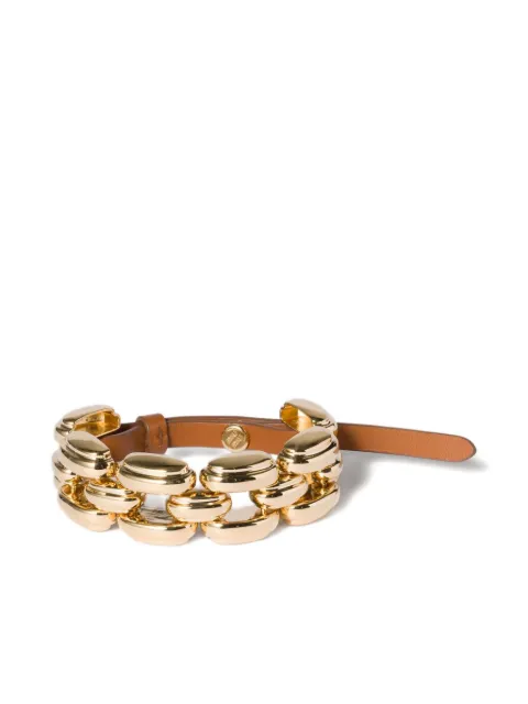 Miu Miu metal and leather bracelet 5IB7042IEQ