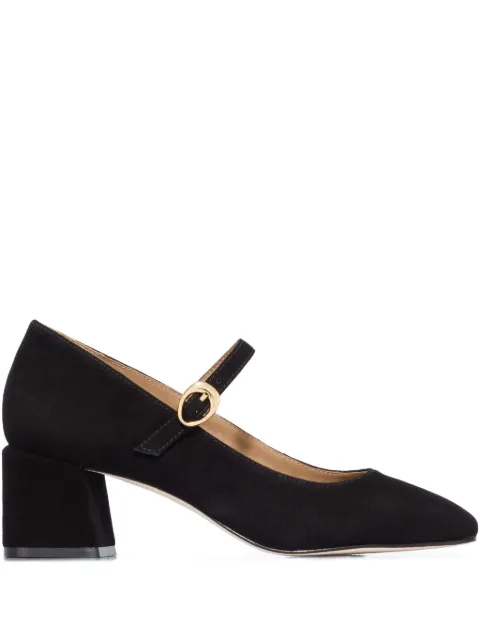 Bernardo buckle-strap block-heel pumps Black ANCONA