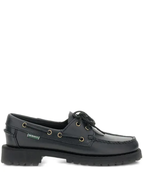 Sebago leather lace-up loafers Black 7002IR0924
