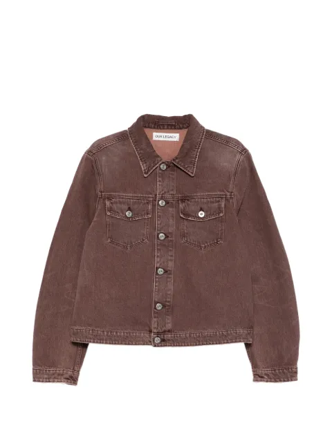 OUR LEGACY Origin flap-pocket jacket Brown M2265OC