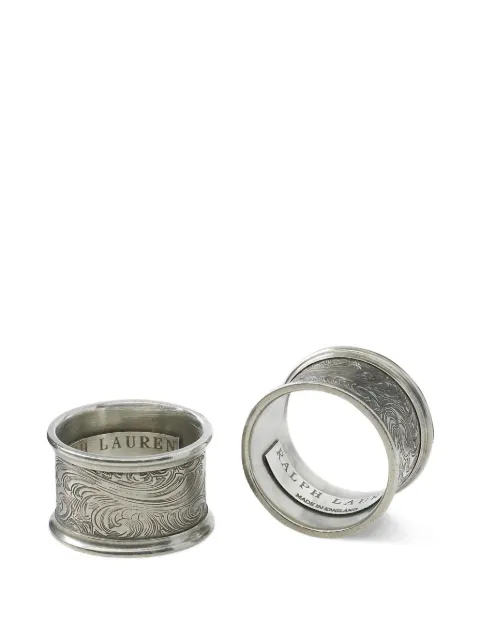 Ralph Lauren Home Aidan napkin ring set (5cm) Silver 680974822001