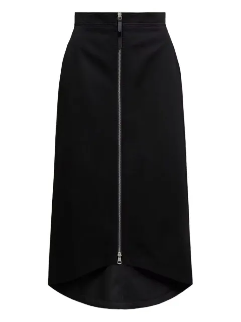 Moncler x EE72 by Edward Enninful zip-up midi skirt Black K24032D00006M6582