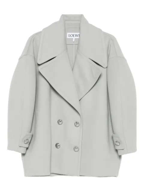 LOEWE double-breasted coat Grey S359Y01XBR