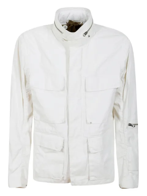 Ten C multi-pocket linen jacket White 25CTCUB04005007150