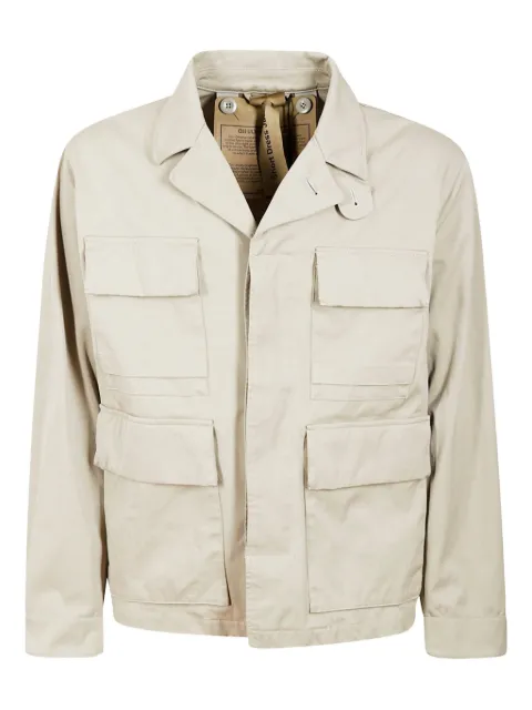 Ten C multi-pocket zip-fastening jacket Neutrals 25CTCUB04001A06105