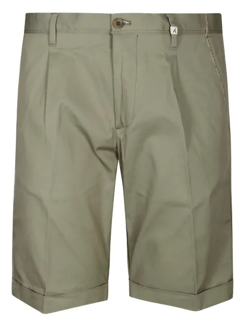 Myths pleated cotton shorts Green 25M70B73