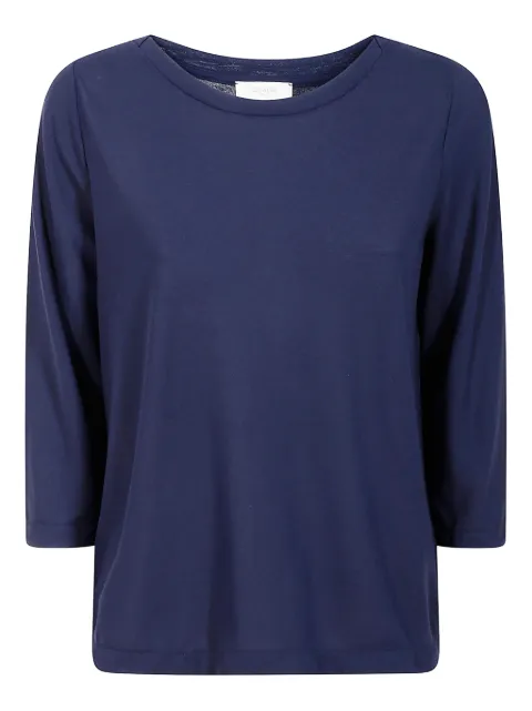 Zanone boat-neck top Blue 853010ZG480