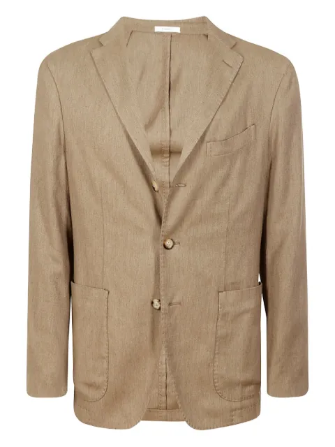 Boglioli three-button patch-pocket blazer Brown SB4407N2902Q