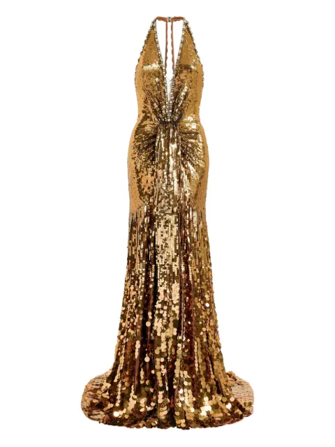 Jenny Packham Lisette maxi dress Gold JPEX401