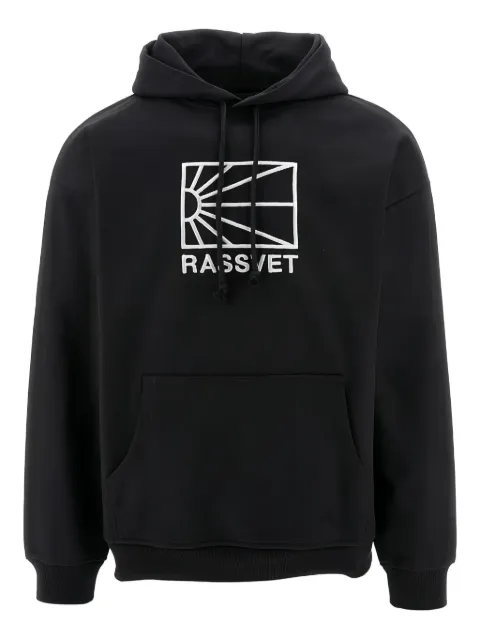 RASSVET logo-print hoodie Black PACC15T022