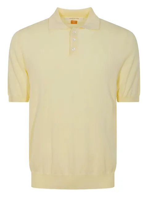Alpha Industries short-sleeve button-placket polo shirt Yellow HMA002S070033