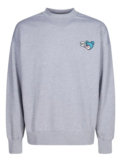 INBETWEENERS bear-logo cotton sweatshirt Grey F4TWUASW021