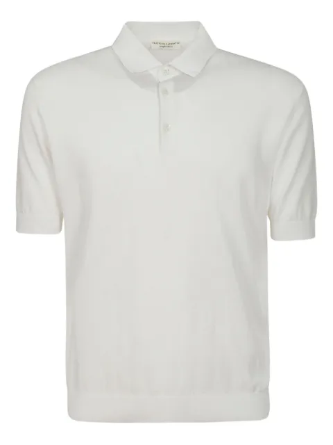 Filippo De Laurentiis short-sleeve button polo shirt Neutrals PL1MCCR14R