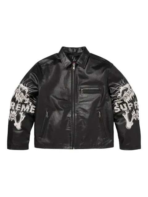 Supreme x Yohji Yamamoto leather jacket Black SU25911