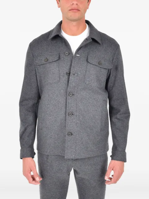 Drumohr buttoned pocket shirt Grey DJ203JKS650