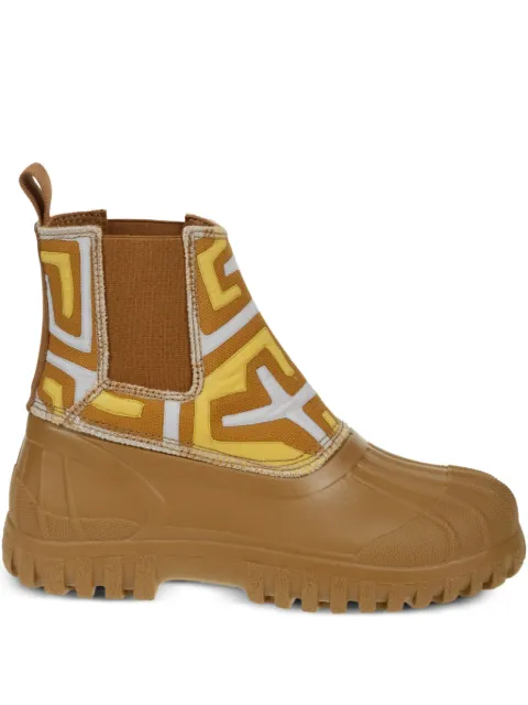 Diemme abstract-pattern chelsea boots Brown MS2207BL02