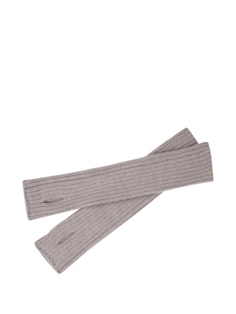 Zanone ribbed wool gloves Brown 86M000ZN642