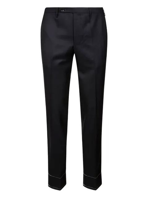 Rota hook-zip wool pants Blue 0306P5002C